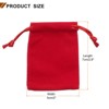 Unique Bargains Velvet Reusable Soft Jewelry Headphone Candy Drawstring Gift Bags 20 Pcs - 2 of 4
