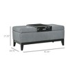 NicBex 50" Storage Bench Modern Large Versatile Storage Ottoman Bench for Bedroom, Entryway - 2 of 4