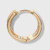 Medium Huggie Hoop Earrings - A New Day™ Gold: Clip-In Clasp, Brass, Nickel-Free, 0.59" Diameter, Single Pair - 2 of 3