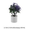 Unique Bargains Artificial Plants Coin Chrysanthemum with Cylinder Vase Plastic 3.15"x3.15"x9.45" 1 Pc - 3 of 4