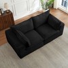 Loveseat Corduroy Cloud Boneless Sofa with Modular Sectional Design and Oversized Comfort - 2 of 4