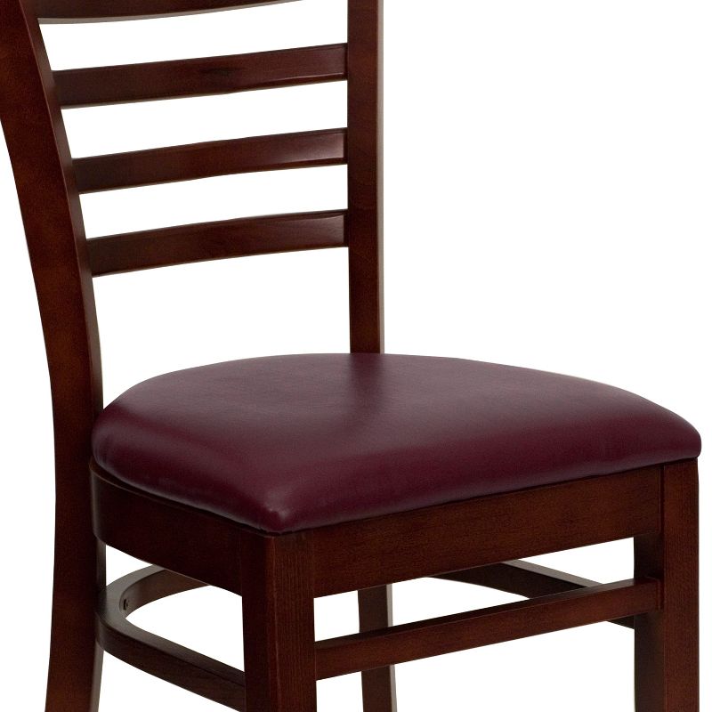 Flash Furniture Ladder Back Wooden Restaurant Chair, 6 of 12