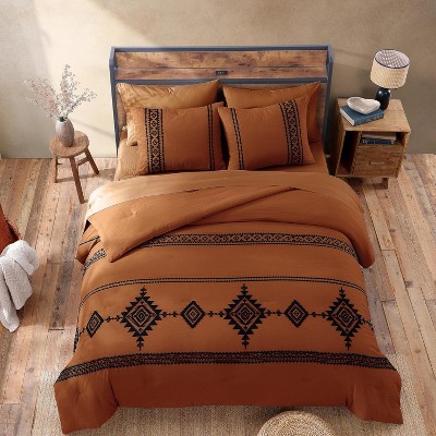 Der Rose BALHAM TRADE-Queen 7 Pieces Embroidery Comforter Set Farmhouse Western All Season Bed in A Bag Emerald Green-Queen 90"x90" — фото 7