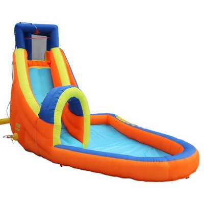 Banzai Inflatable Multi-Color Water Park with Slide and Pool