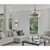 Urban Ambiance Luxury Modern Indoor Chandelier,  19-1/4''H x 28"W x 28''D,  Matte Black Finish, UHP4563 - 2 of 4