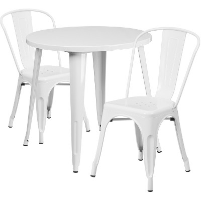 white metal chairs target