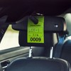 Juvale 100 Pack Temporary Parking Permit Hang Tags Numbered 0001- 0100, Hanging Passes for Car Mirrors, Bulk, Green, 3.15 x 4.75 In - 3 of 4