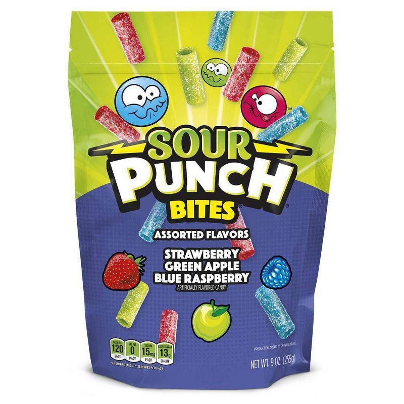Sour Punch Assorted Candy Flavor Bites - 9oz, 1 of 7