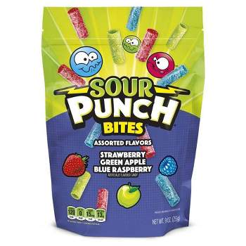 Sour Punch Assorted Candy Flavor Bites - 9oz