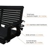 Fortune Candy Porch Swing 2-Seater for Outdoor Patio Garden Yard - 3 of 4