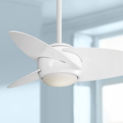 White 36" 3-Blade LED Ceiling Fan with Remote and Light Kit