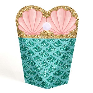 Big Dot of Happiness Let's Be Mermaids - Baby Shower or Birthday Party Favors - Gift Heart Shaped Favor Boxes for Women & Girls - Set of 12 - 1 of 4