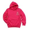 Embroidered Coquette Pink Christmas Tree - Women's Graphic Hoodie - 2 of 3