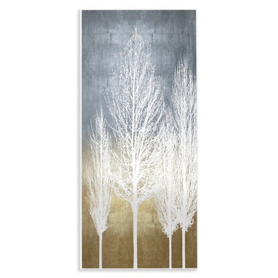 Stupell Industries Tall Tree Silhouettes Abstraction, 7" x 17"