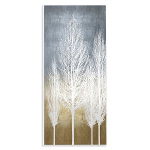 Stupell Industries Tall Tree Silhouettes Abstraction, 7" x 17" - 1 of 4