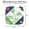 Big Dot of Happiness Kentucky Horse Derby - Horse Race Party Cootie Catcher Game - Prediction Fortune Tellers - Set of 12 - 4 of 4