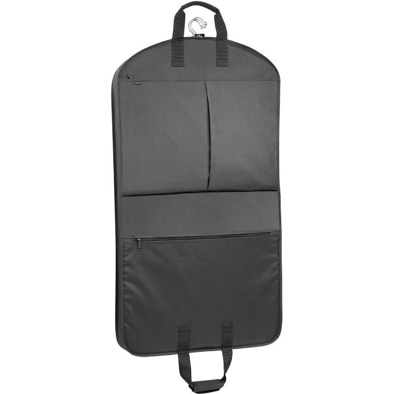 WallyBags 40" Deluxe Travel Garment Bag with two pockets, Black, 2 of 6