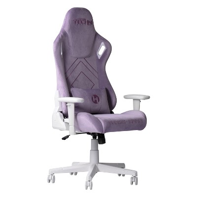 Vynxaria TSF45C Velvet Memory Foam Gaming Chair - Luxurious Purple Comfort