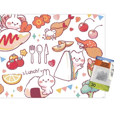clear push pins bundle