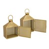 AZL1 Life Concept Decorative Lantern Set of 2 with Intricate Perforated Design Easy Setup for Tabletop Dresser Sideboard, Gold, 13.6"*8.5"*20.5" - 4 of 4