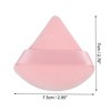 Unique Bargains Soft Triangle Puff Loose Powder Blender Beauty Makeup Tool Short Plush 6 Pcs - 4 of 4