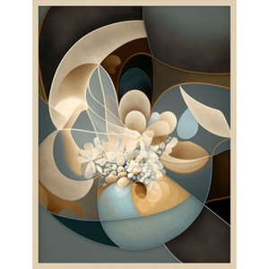 Amanti Art Botanical Fractals by Bella Eve Wood Framed Wall Art Print - 1 of 4