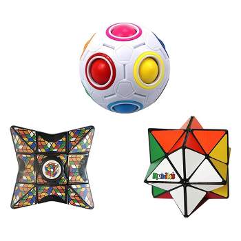 Rubik's 3 Piece Gift Set | Magic Star | Rainbow Ball | Kaleido