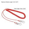 Unique Bargains Heavy Spring Safety Extension Cord Retractable Fishing Coiled Lanyard 1 Pc - 2 of 4