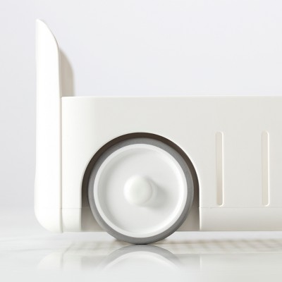 YouCopia White Plastic 5" RollOut Under Sink Caddy with Adjustable Dividers