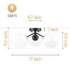Maxax 17" Crystal Globe Ceiling Light - 3 of 4
