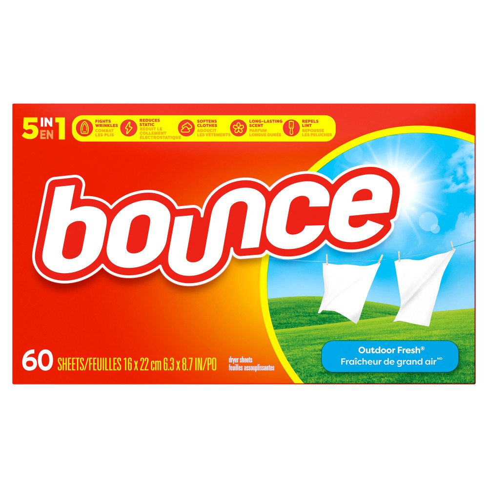 Bounce Outdoor Fresh Fabric Softener Dryer Sheets