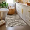 Washable Non-Slip Area Rug - Geometric Checkered Low Pile Indoor Carpet for Bedroom, Kitchen, Laundry - 4 of 4