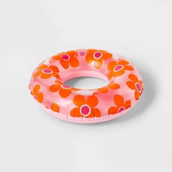 Kids' Flower Tube Novelty Float Orange/Pink - Sun Squad™