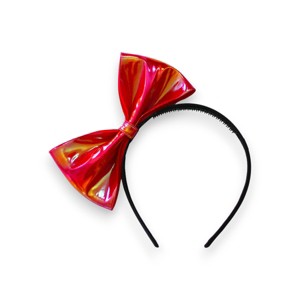 Summer Crystal - Vegan Leather Bow Headband - 1 Pack - 1 of 4