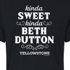 Women's - Yellowstone - Kinda Sweet Kinda Beth Dutton Cropped Graphic T-Shirt - 2 of 4