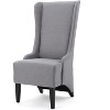 Accent Chair with  Wood Legs, Comfortable High Backrest Dining Chair, Upholstered Dining Chair,  Chair for Restaurants Living Rooms - 2 of 4