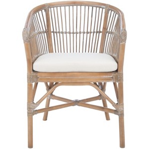 Olivia Rattan Accent Chair W/ Cushion - ACH6516 - Safavieh - 1 of 4
