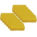 Romanoff Products Romanoff Plastic Latch Pencil Case Yellow Pack of 12 (ROM60203-12)