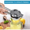 MOVSSOU Lemon Squeezer Manual Citrus Juicer Hand Press Juicer Handheld Lemon Juicer Squeezer Manual Black - 4 of 4