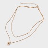 Strawberry Charm Multi-Strand Necklace - Universal Thread™ Gold: Lobster Claw Clasp, Iron, Brass, Zinc Alloy - 3 of 4
