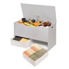 Badger Basket Up and Down Toy and Storage Box and Bench with Two Baskets White - 3 of 4
