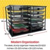 School Smart Wire Mesh Desk Organizer, 12 Tray Drawers, 23-9/10 x 15-3/5 x 16-1/10 Inches - 3 of 4