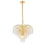 Elegant Lighting Falls 6 light Gold Pendant Clear Royal Cut Crystal - image 2 of 4