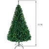 5.5FT Christmas Tree, 850 Branches Christmas Tree with Metal Stand for Outdoor and Indoor, Holiday Decor for Winter, Green - 2 of 4