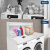 2-Tier Washer Dryer Countertop with 2.75" H Edge Rails, Laundry Countertop with Anti-Slip Pads, Washer and Dryer Topper with Non-Slip Pad, White - 3 of 4