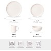 Stone cutlery set with mug | Microwave and dishwasher safe | Non toxic | Stackable matte glazed 3-person kitchen utensil, 12 piece set - 2 of 4