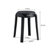 17 inch H Stackable Classroom Stools Plastic Stools Nesting Stools Colorful Round Stools 6 Pack - 4 of 4