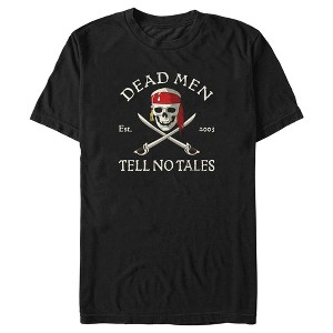 Men's Pirates of the Caribbean: Curse of the Black Pearl Dead Men Tell No Tales T-Shirt - 1 of 4