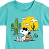 Girls' - Peanuts - Snoopy & Woodstock Fitted Short Sleeve Graphic T-Shirt - 2 of 4