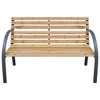 vidaXL Patio Bench, 44.1" Solid Wood Fir - 2 of 4